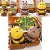 Cute Bee And Ladybug Plush Toys Soft Stuffed Animals Gift For Children