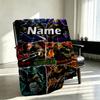 Custom Name Personalized Teenage Mutant Ninja Turtles Print Blanket, Home Decor, Bedroom, Sofa, Camping, Couch, Gifts for Birthday Christmas