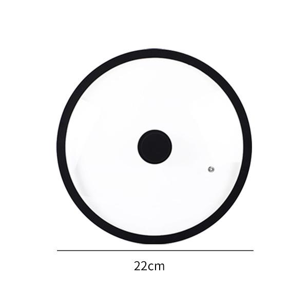 Belüfteter Universaldeckel aus gehärtetem Glas für Töpfe, Pfannen und Bratpfannen mit hitzebeständigem Silikonrand, Spritzschutz für die Mikrowelle