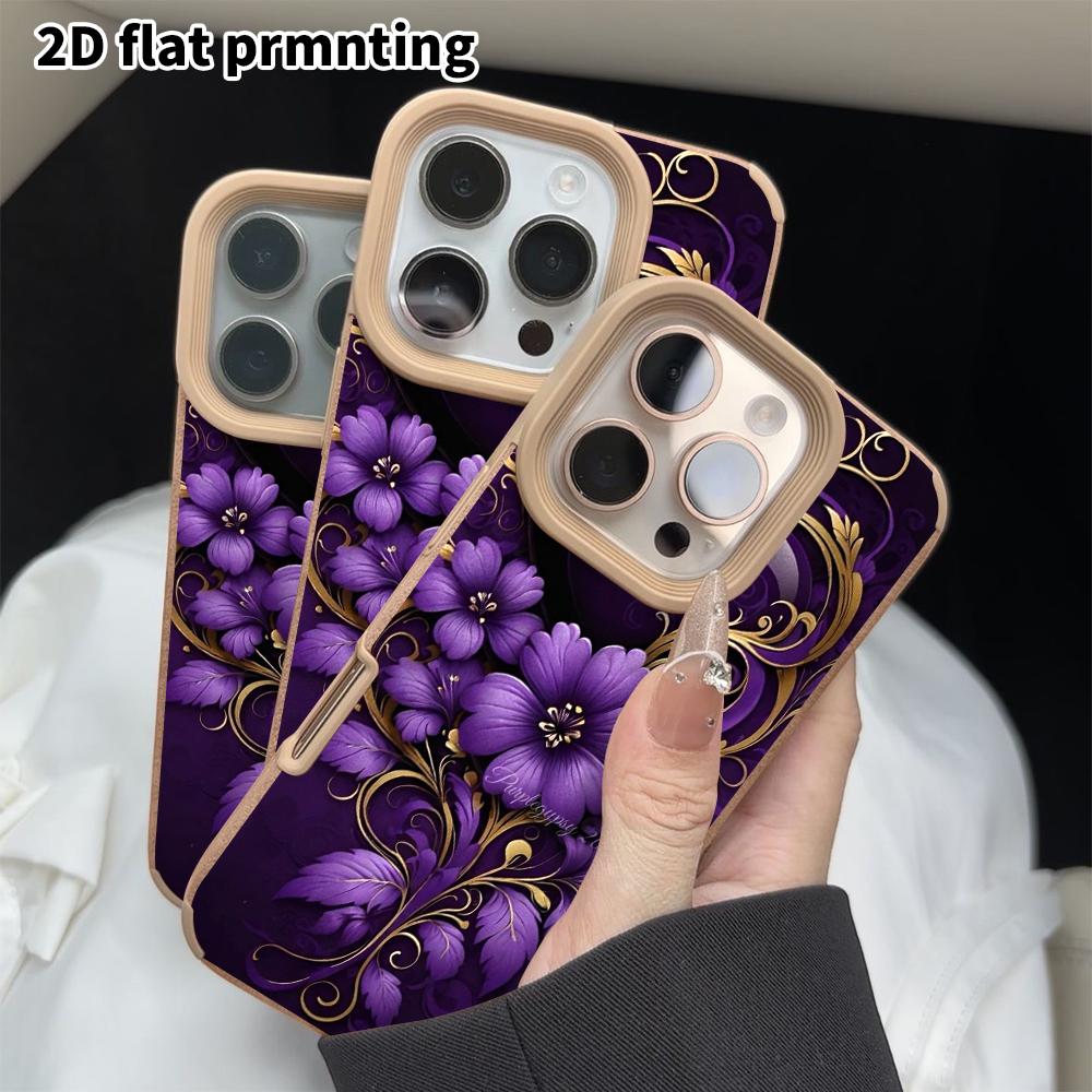 Phone Case: 2D Flat Lambskin Cases Suitable for iPhone 18, 17, 16, 15, 14, 13 Pro, Classy and Elegant, Christmas and Halloween Gifts