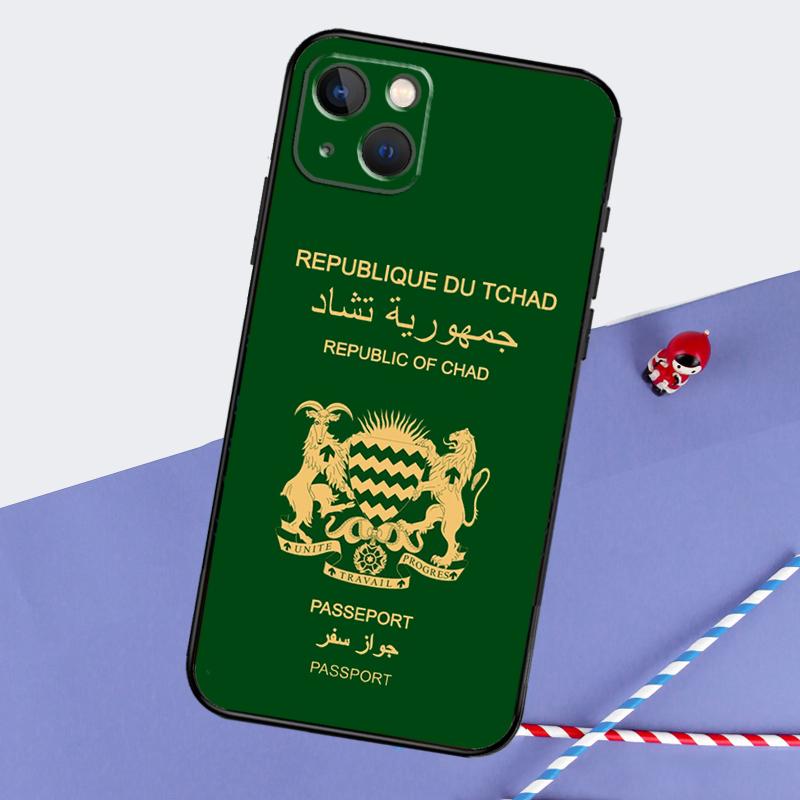 Republic of Chad Flag Phone Case For iPhone 16 Pro Max 12 13 Mini 11 14 15 Pro Max XR 15 16 Plus 16e Back Cover