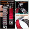 Magnetic Clasp Watchbands Silicone + Titanium Band for Apple Watch Ultra 3 2 49mm Bracelet fot Series 11 10 9 8 7 6 & SE Straps