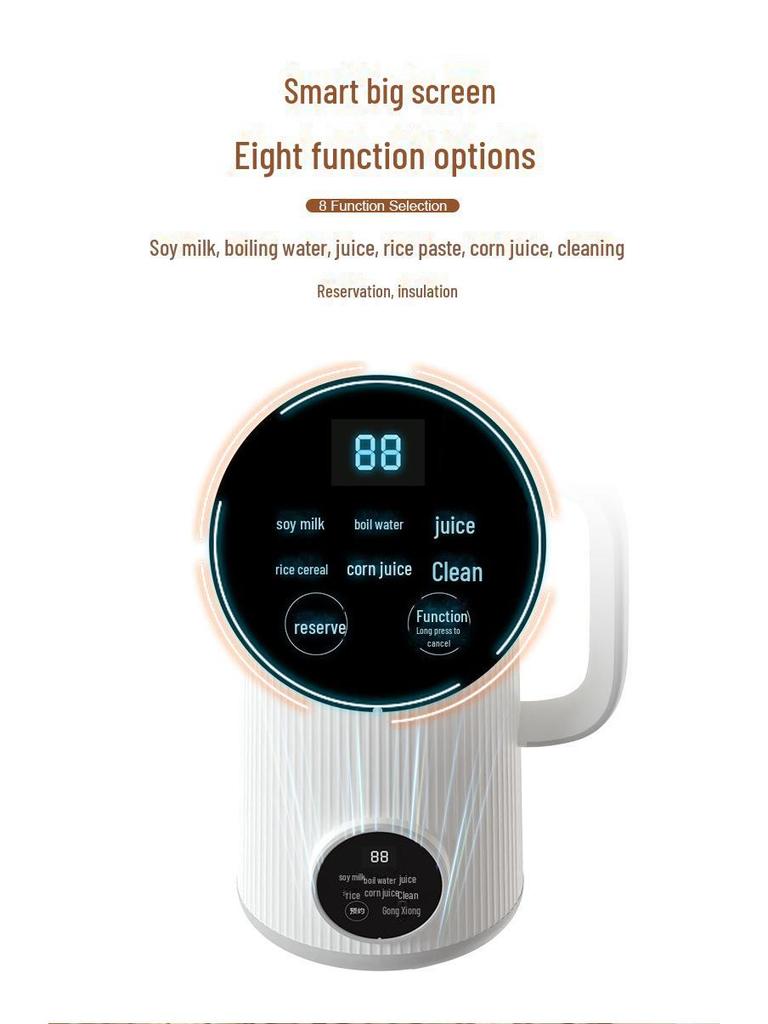 OSTMARS Mini produttore di latte di soia: Macchina Multifunzione ad Alta Velocità Senza Filtro e Senza Cottura