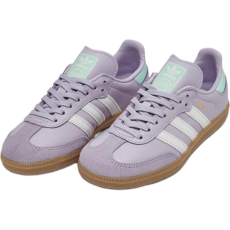 Adidas Samba OG C Silver Dawn Aqua Kids Sneakers Purple Crystal-White Semi-Flash-Aqua IE8847