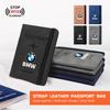 RFID Business Passport Cover Holder ID Bank Card Wallet Case For E87 E70 E91 E30 G20 E92 E93 E60 E46 E90 G30 E53 X1