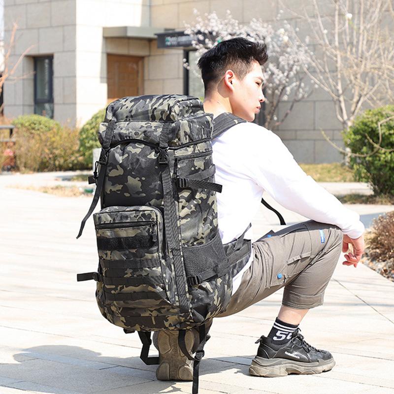 70L Travel Bag Tactical Backpack Hiking Bag Army Backpacks Travel Camping Backpack