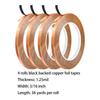 Glass Cutter for Stained Glass, 3/16 Inch Black Lined Copper Foil Tape for Stained Glass and Crafts, 4 Rolls 36 Yards