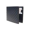 Gucci Simple classic presbyopia logo embossed narrow version bi-fold cowhide wallet wallet men's blue/navy blue