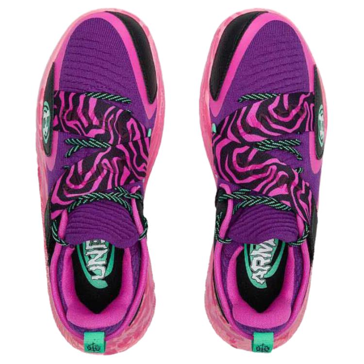 Under Armour Futr X 4 Comfortable Soft Non-Slip Durable Low-Top Basketball Shoes Unisex Sneakers Purple 3028831-514