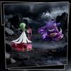 Holly Box   Full Force Battle Series Luminous Effect Anime Action Figure Mega Charizard X Gengar Model Toy Gift