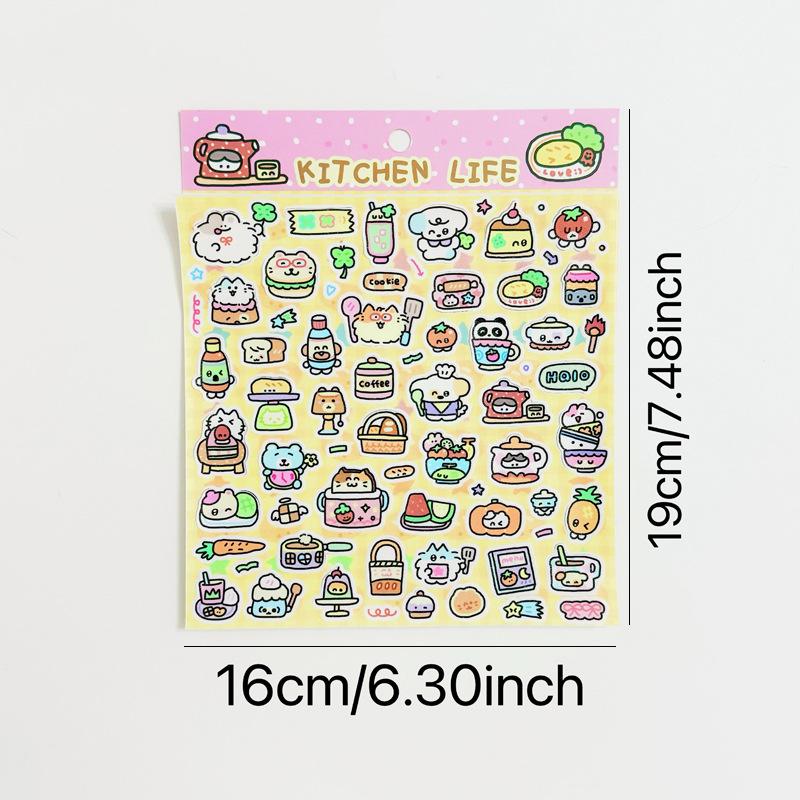 

Handmade Cute Cartoon Heart Stickers for Bullet Journals - Mini Pack