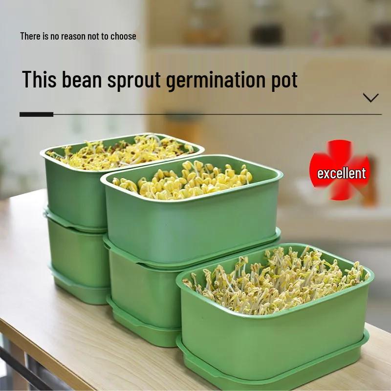 Plastic Seedling Tray for Soil-Free Sprouting – Ideal for Soybean and Mung Bean Sprouts
