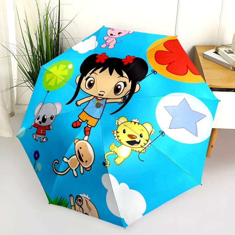 Kylan pattern, automatic folding umbrella, portable and foldable design, 8 ribs, a Christmas or birthday gift.