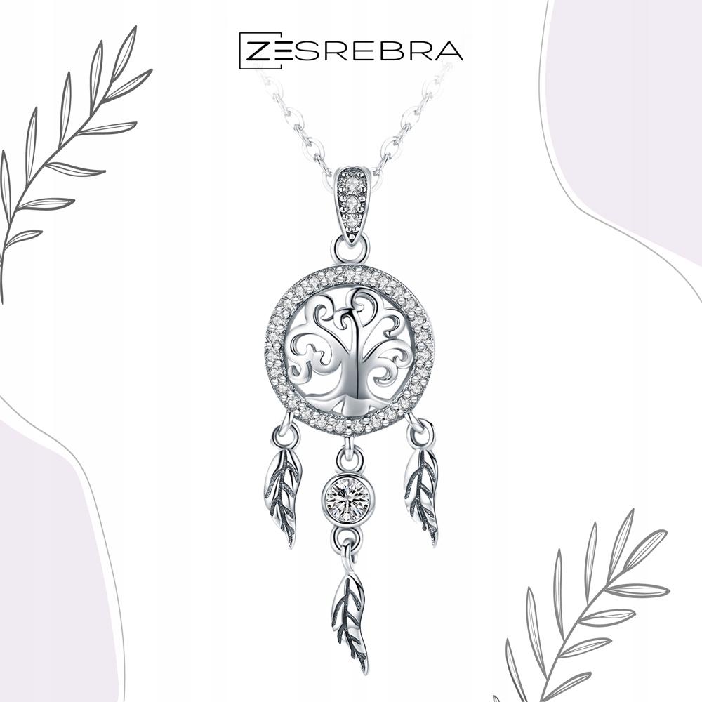 Chain Pr 925 With Dream Catcher Pendant Zircons Tree