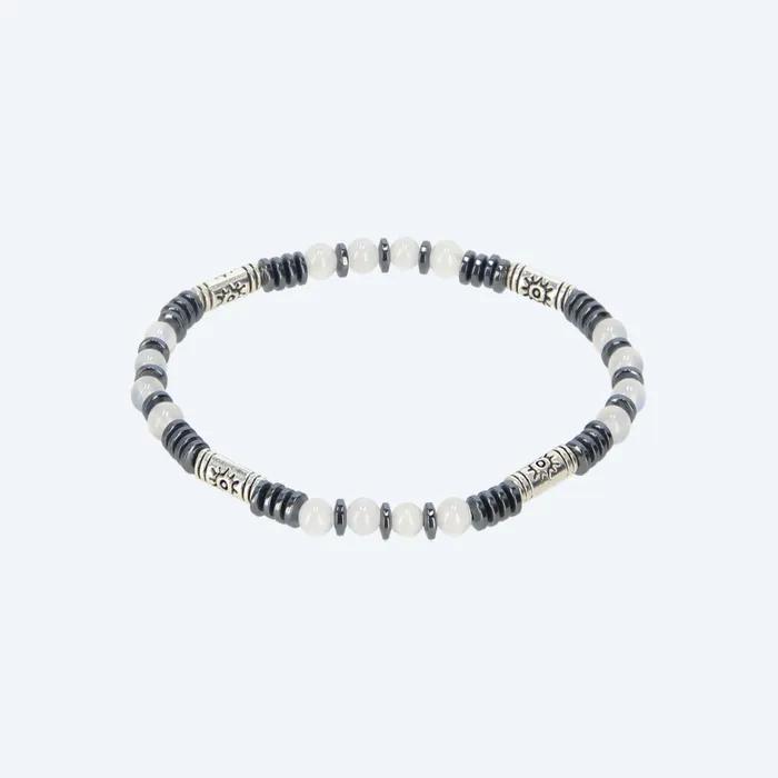 Essential Round Gemstone Bracelet White
