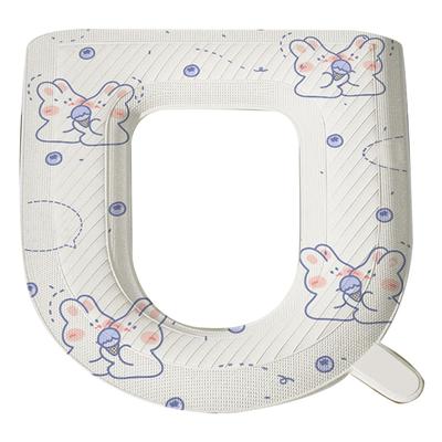 Toilet Seat Cover Cartoon Print Design O Shaped EVA Padded Toilet Seat Cushion Cover Pads Bathroom