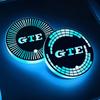 For VW VOLKSWAGEN 2026 New Car LED Luminous Water Cup Holder Mat For Volkswagen VW GTE Golf 5 6 7 GTI MK6 Passat Polo Beetle Mag