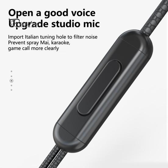 Running Headphone Wired Earphone Fevers Sound Quality HD-compatible Calling Wire Control 3.5mm Stereo Sports In-Ear Gaming Earbud for iPhone