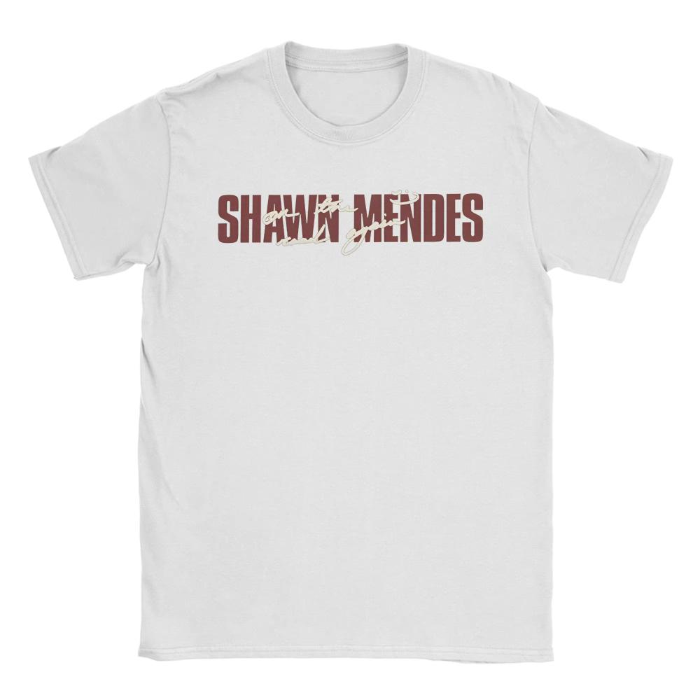Summer Shawn Mendes Logo T-Shirts for Men Women Fun Cotton Tees Round Neck Short Sleeve T Shirt Original Clothing
