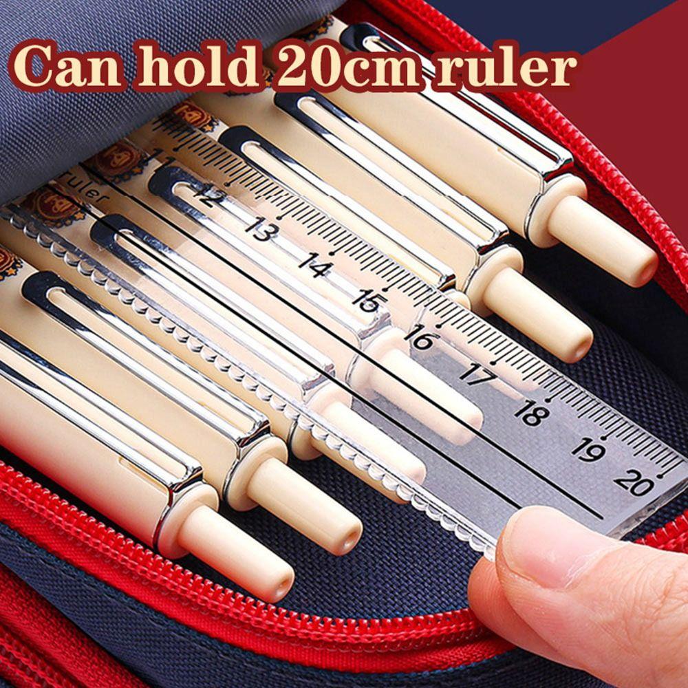 Six Layers Twelve Pockets Pencil Case Backpack Shape Stationery Organizer Pen Box  Students