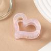 Hair Claw Anti-slip Teeth Hollow Heart Design Hair Clip Medium Size Back Head Shark Hair Claw Strong Grip Hair Accessory