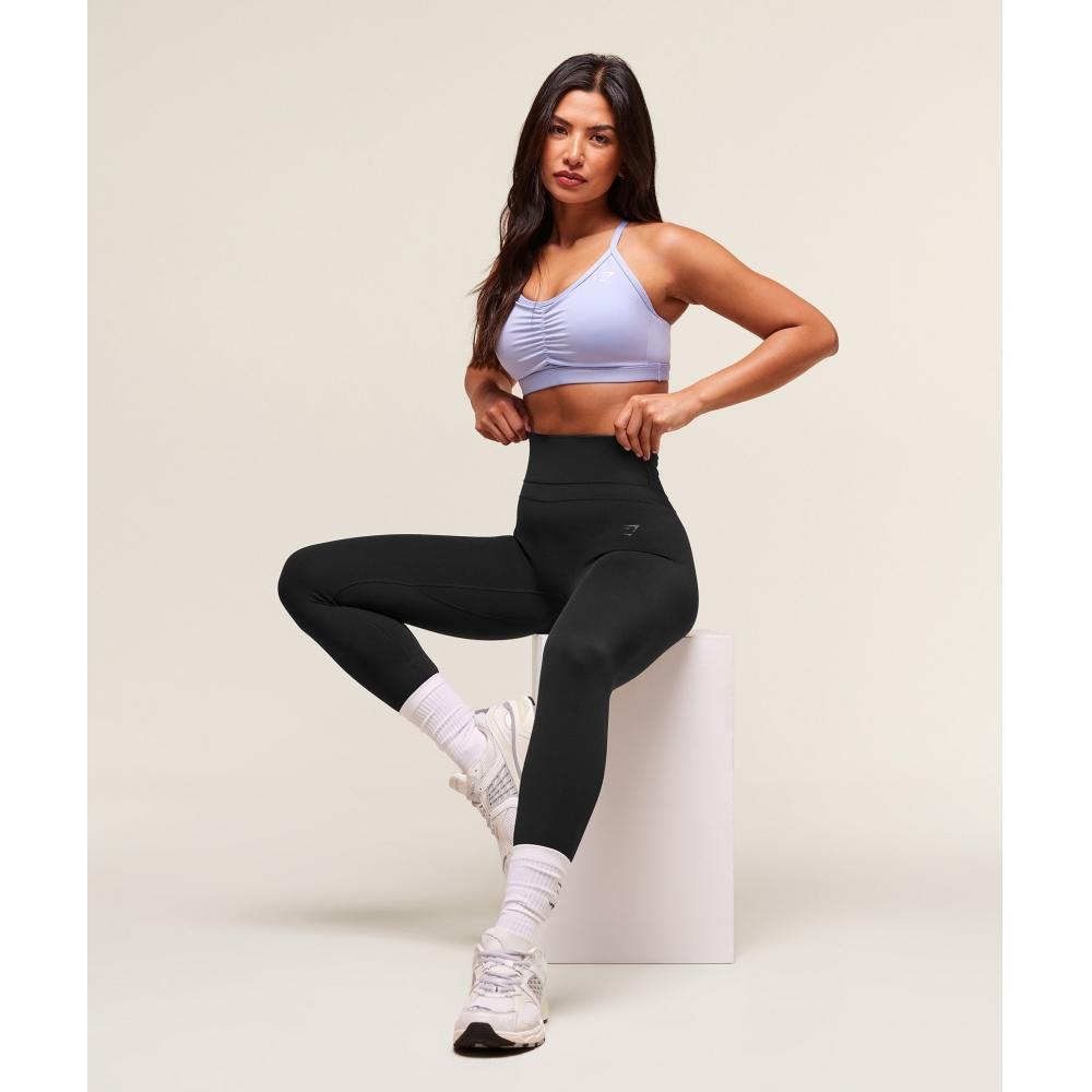 Gymshark Ruched Sports Bra Peri Blue B2a7a Udr2