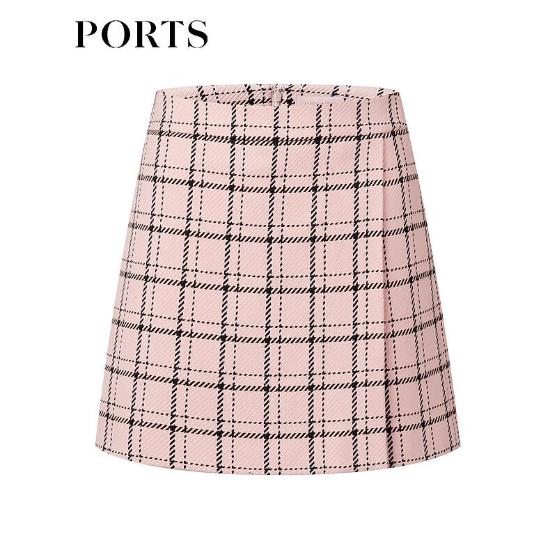 Ports Women's Pink Plaid Casual Shorts