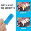 Pet 360 ° Finger Toothbrush, Cat And Dog Oral Cleaning Finger Cots, Ultra Soft Anti Calculus Brushing Tool