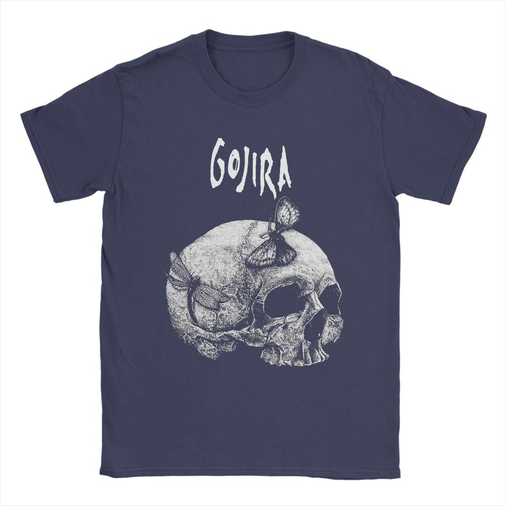 Gojiraed T Shirts for Men Cotton Vintage T-Shirts Round Collar  Tees Short Sleeve Clothes Plus Size