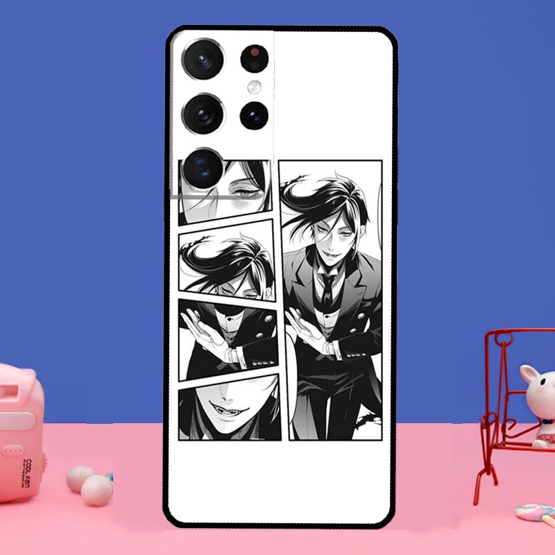 Sebastian Black Butler Kuroshitsuji For Samsung Galaxy S20 FE S21 Ultra Note 20 S8 S9 S10 Note 10 Plus S22 Ultra Case Cover
