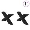 Vidaxl Nogi Do Stolika Kawowego, 2 Szt., Czarne, 70X(30-31) Cm, Stal