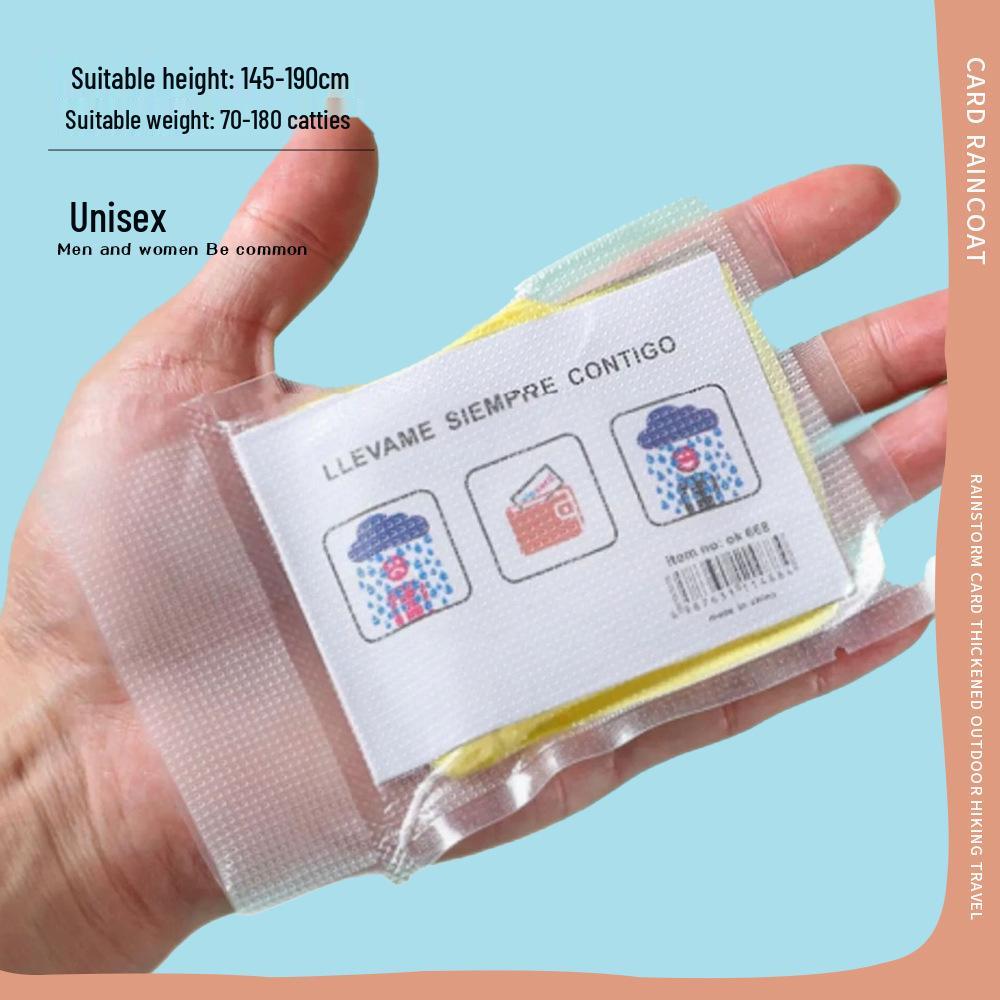 Portable Disposable Rain Poncho for Kids - Thickened for School, Outdoor Travel, and Amusement Parks