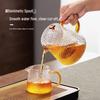 YIHUTEA Handmade Glass Teapot with Infuser