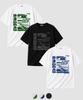 NP STUDIO [2Pack] P01 Drag Logo Oversized T-Shirt 3 Colors