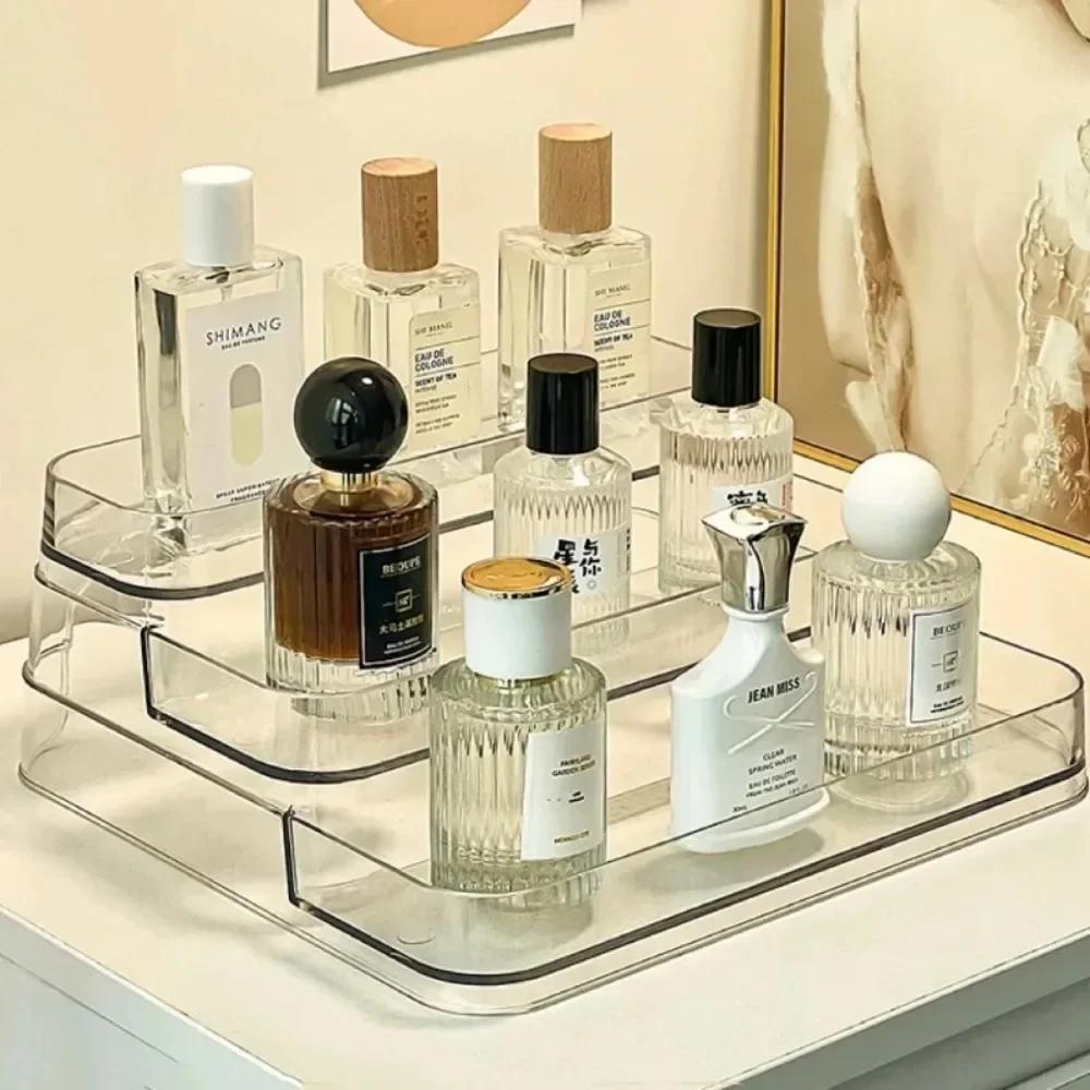 Stolní polička na parfémy Koupelnový organizér na make-up Organizér na parfémy a aromaterapii Úložný stojan na produkty péče o pleť