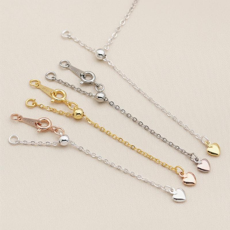 Metal Adjustable Extension Chains 1Pcs for DIY Bracelet Necklace Connectors Extend Your Jewelry Length Ideal for Handmade Gifts