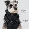 Cold Proof Pet Cotton Vest Coat Built‑in Reflective Harness Winter Dog Ski Coat Warm Sleeveless Clothes For Winter Daily Walking