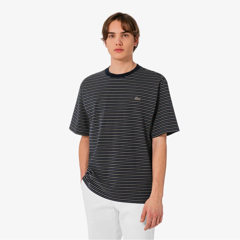 [lacoste] Мужская футболка с мультиполосками с коротким рукавом TH753E-56G166 3