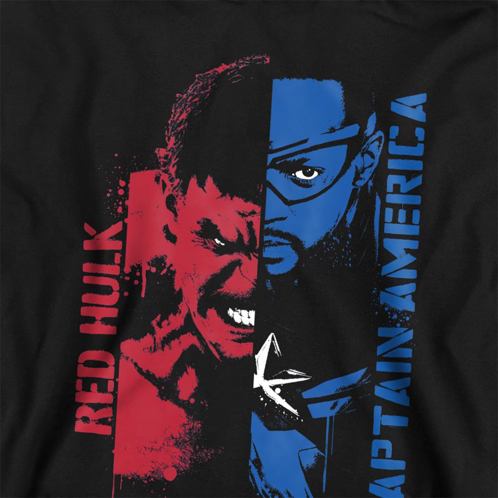 Captain America Childrens/Kids Red Hulk Graffiti Heather Pull Over Hoodie