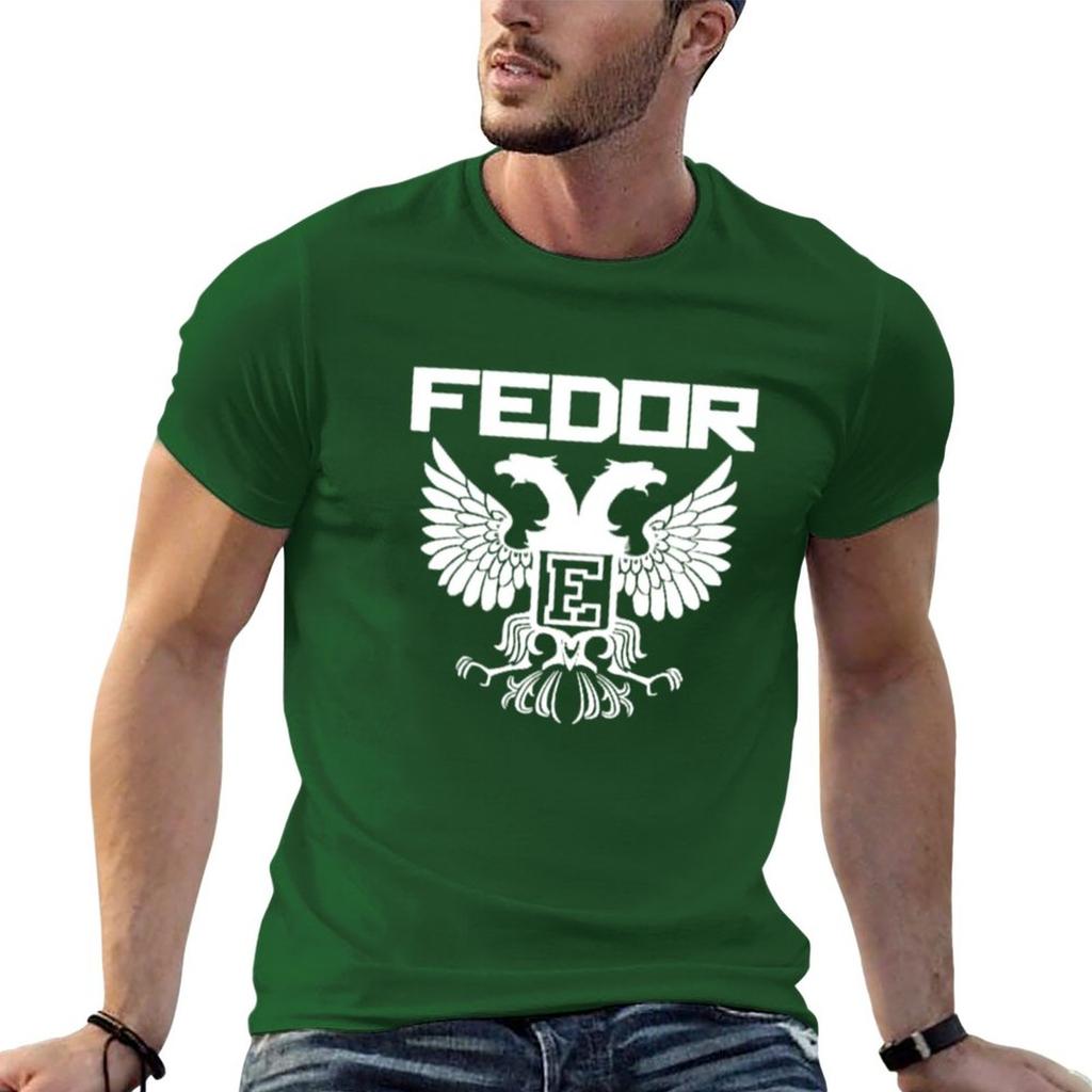 Neues Fedor Emelianenko T-Shirt Bluse, individuelle T-Shirts, selbst gestaltete Anime-Kleidung, Oversize-T-Shirt für Herren