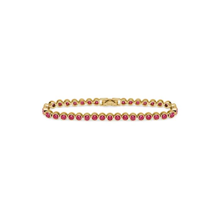 BEZEL Tennis Bracelet [RUBY]