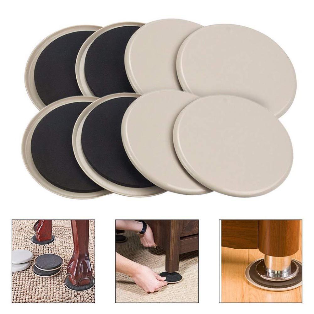 Heavy Duty Furniture Sliders Round Furniture Moving Slider Leg Pads Floors Protectors