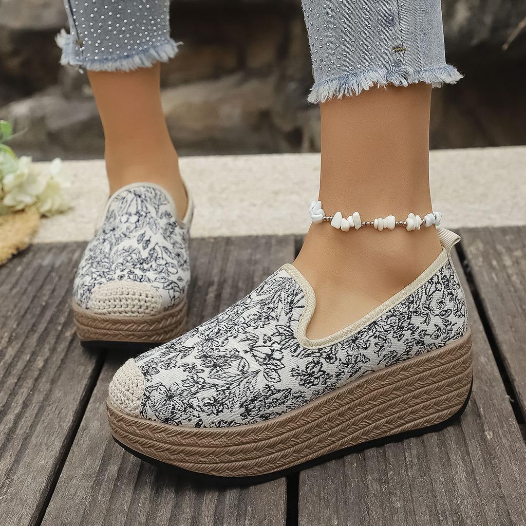 Sequin Women's Shoes Summer Breathable Flat Single Shoes Versatile and Fashionable Old-fashioned Beijing Cloth Shoes