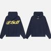 Unisex Kapuzenpullover mit tief angesetzten Schultern und amerikanischem Buchstaben - Trendiger lockerer Pullover