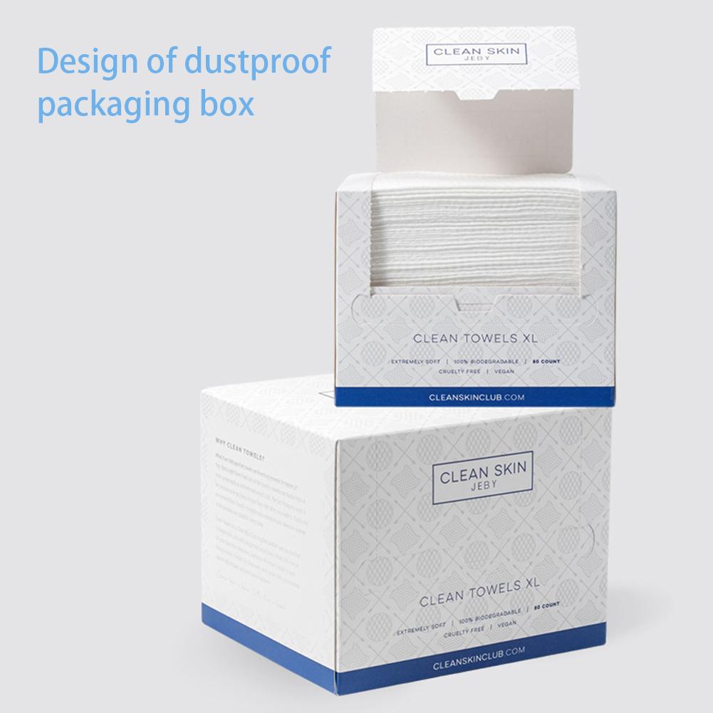 Disposable Face Towel Clean Skin Face Wipe Disposable Facial Wipe for Makeup Removal Ultra-Soft Gentle On Skin Facial Washcloth