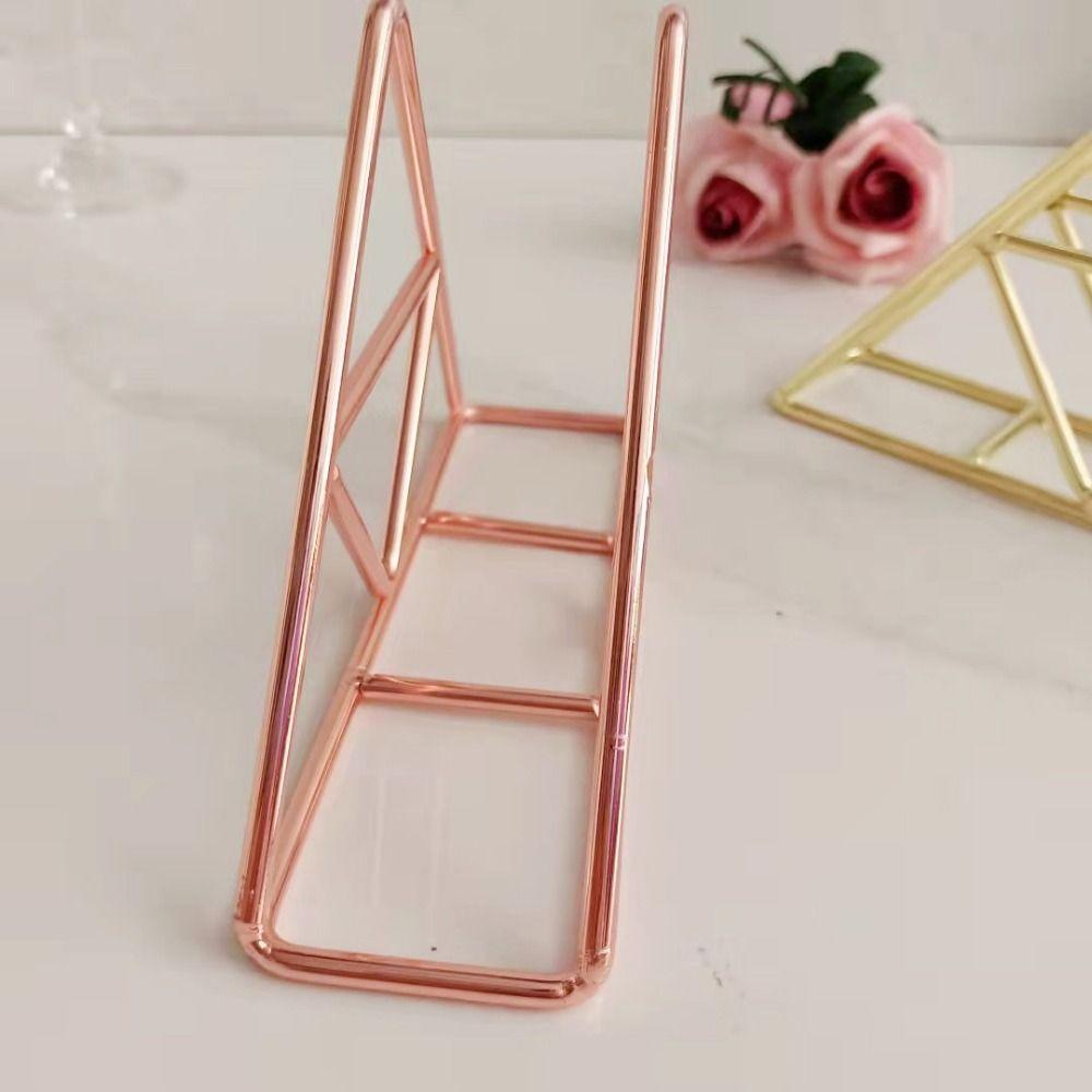 European Style Triangle Napkin Holder High-end Hollow Tissue Rack Dining Table