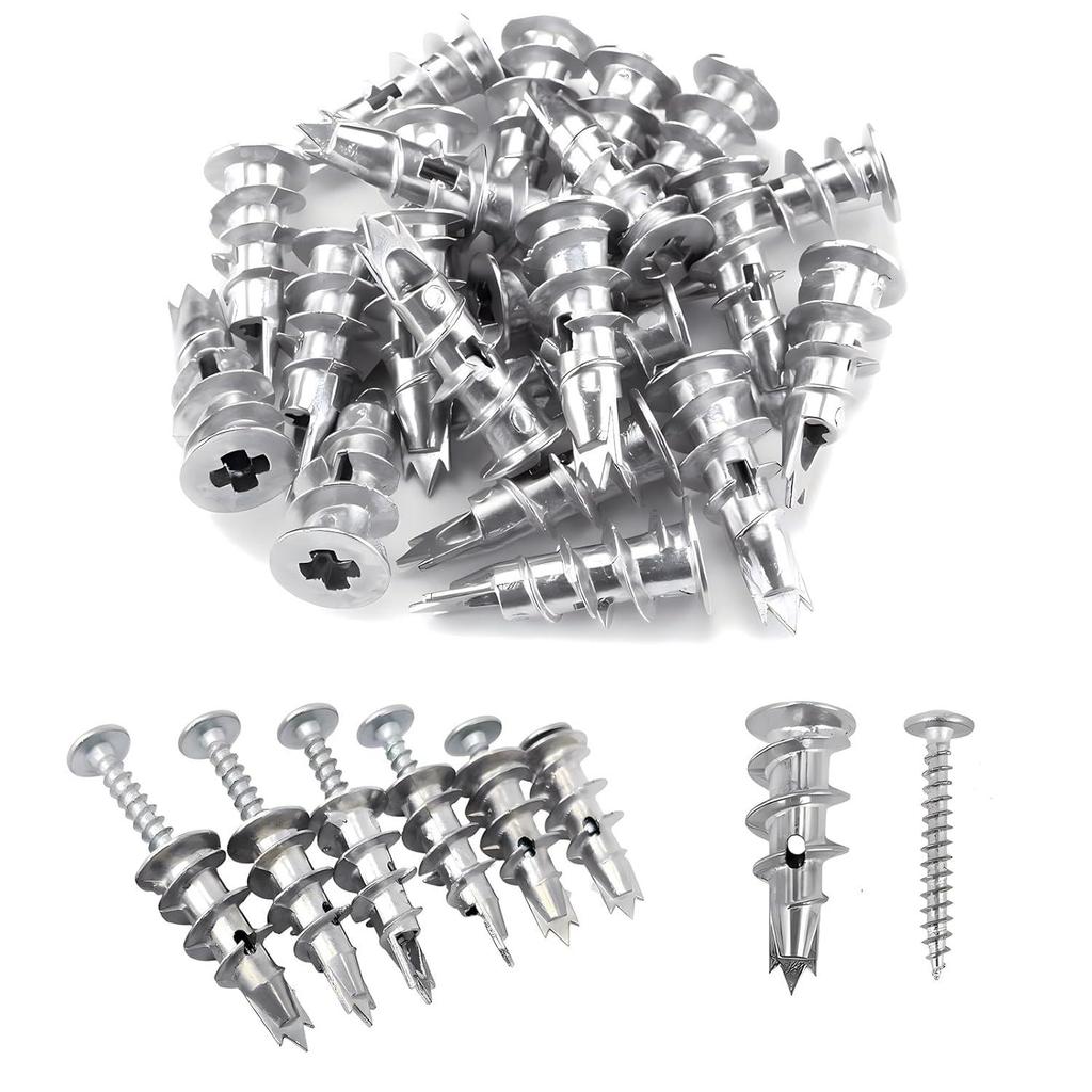 110-Piece Zinc Alloy Spiral Expansion Tube for Gypsum Board