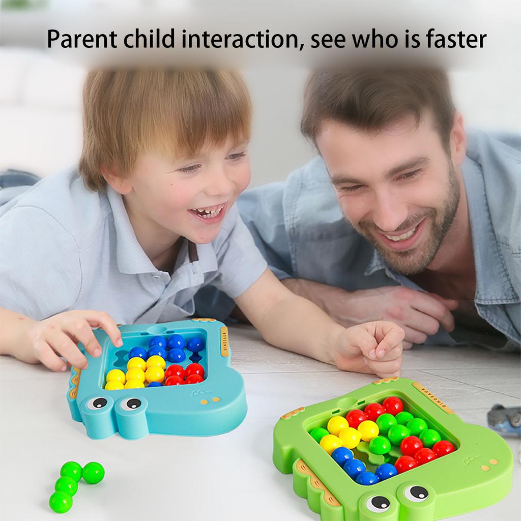 Dinosaur Intelligence Magic Bead Toy, Children's Interactive Thinking Training, Early Education Shape Matching Toy