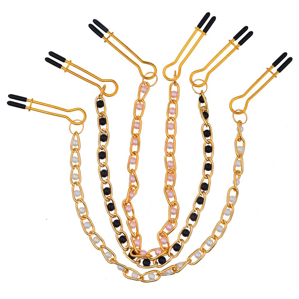 Adult Sex Toys Mei Mei Sex Toy Sexy Nipple Clamp Pearl Bead Necklace U Clip Source