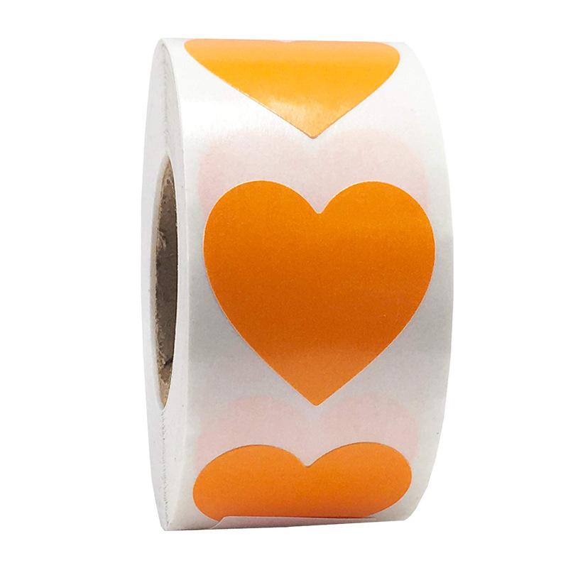 Rotolo di Adesivi a Cuore per San Valentino - Adesivi Rotondi Adesivi Sigillanti a Forma di Cuore per Regali di Matrimonio. Vendita Calda!